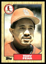 Tony Pena 1987 Topps Traded #95T Cardinals MLB READ FREE SHIPPING AutographDen