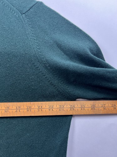 Glenmuir 1/4 Zip Golf Jumper Mens XL Tartan Green Wool - Picture 3 of 9