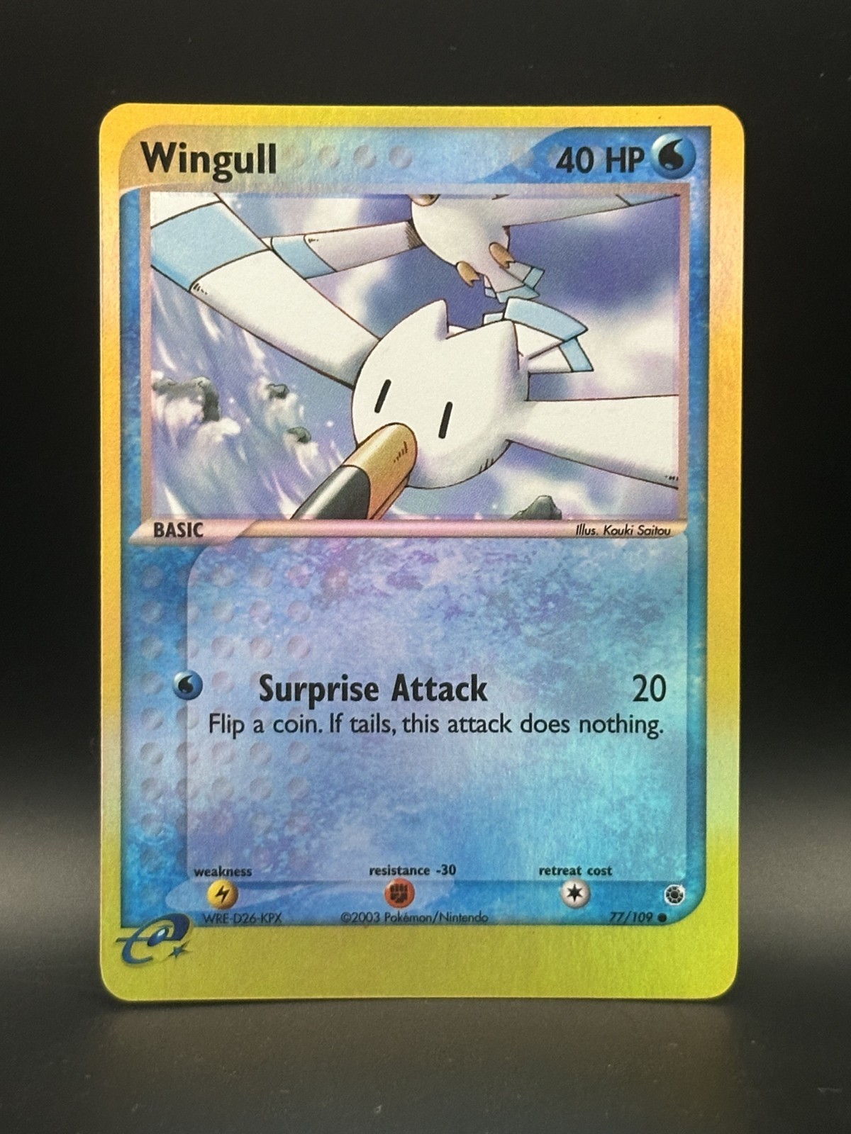 Wingull 77/109 Ruby and Sapphire Reverse Holo - Pokemin TCG - NM