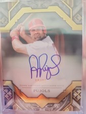 2025 Transcendent Albert Pujols Gold Framed Auto 18/25 Hard Signed