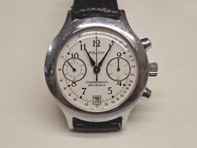 Poljot 3133 Vintage Chrono Herrenuhr Handaufzug 38mm Russisch UdSSR