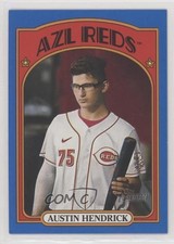 2021 Topps Heritage Minor League Edition Blue Border 57/99 Austin Hendrick fm0