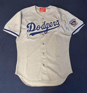 Dodgers Team Issued Game Unused Jersey 1992 BLANK Piazza Karros 30th Anniv Patch