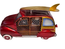 Deco Breeze Euro Car Fan Beach Station Wagon with Surfboard Table Top Fan