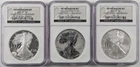 2006 American Silver Eagle 20th Anniversary Set NGC MS70 Proof & Reverse PF70