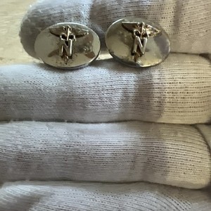 VTG U.S. Army Medical Nurse Cuff Links sterling silver