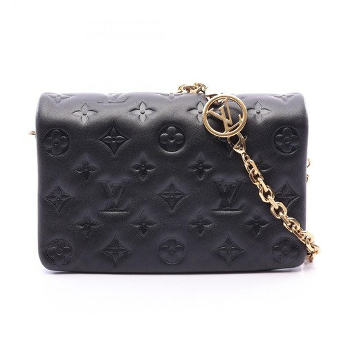 LOUIS VUITTON Pochette Coussin Shoulder Bag M82116 Monogram Emboss leather Used