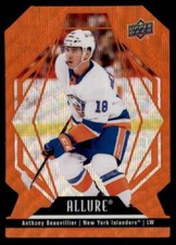 2022-23 Upper Deck Allure Orange Slice #92 Anthony Beauvillier Islanders Hockey