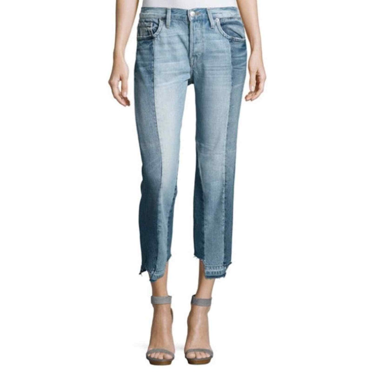 Frame Denim Nouveau Le Mix Jeans in Remix Two Tone Size 26