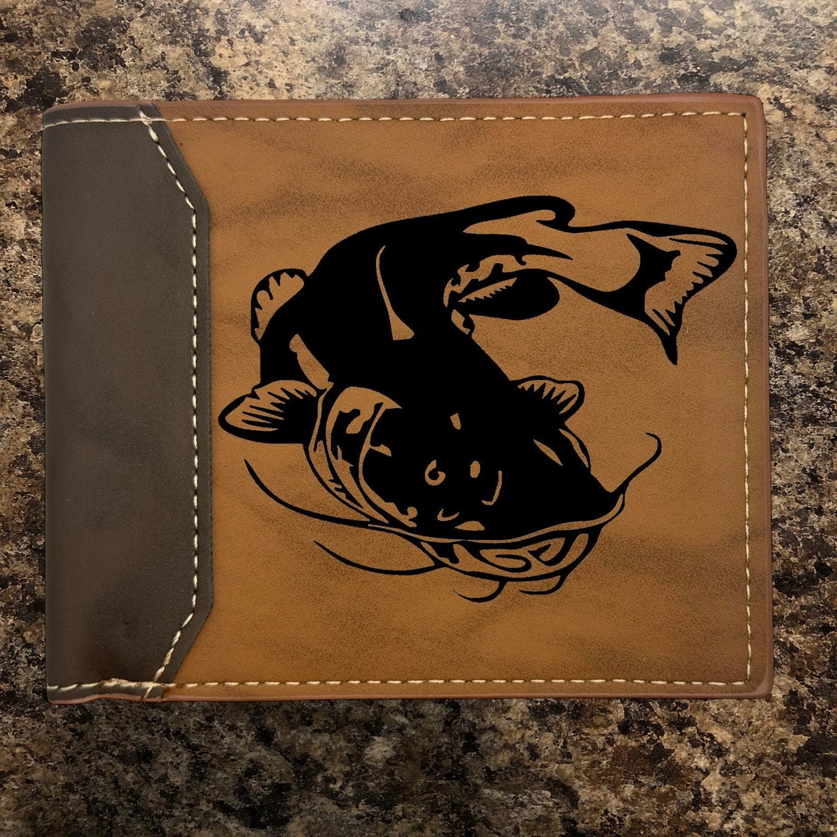 Catfish - Fishing Leather Wallet Bifold Premium Quality NEW | eBay