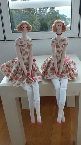 muñeca modelo tilda, de 62 cms. hecha a mano/ Tilda´s Doll, handmade, length: 62 - Imagen 4 de 4