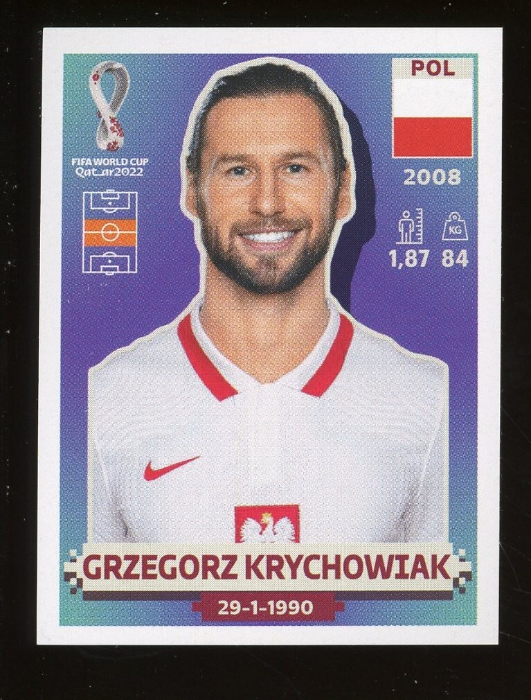 2022 Fifa World Cup Panini Sticker Qatar GRZEGORZ KRYCHOWIAK Poland POL13