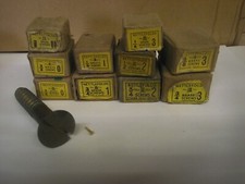 SIZE 00 - 0 - 1 - 2 & 3 TINY BRASS SLOTTED CSK WOOD SCREWS  - NETTLEFOLDS 