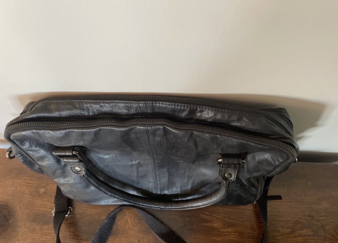 Laptop Bag Real Leather (Black, 13.5”) image 2