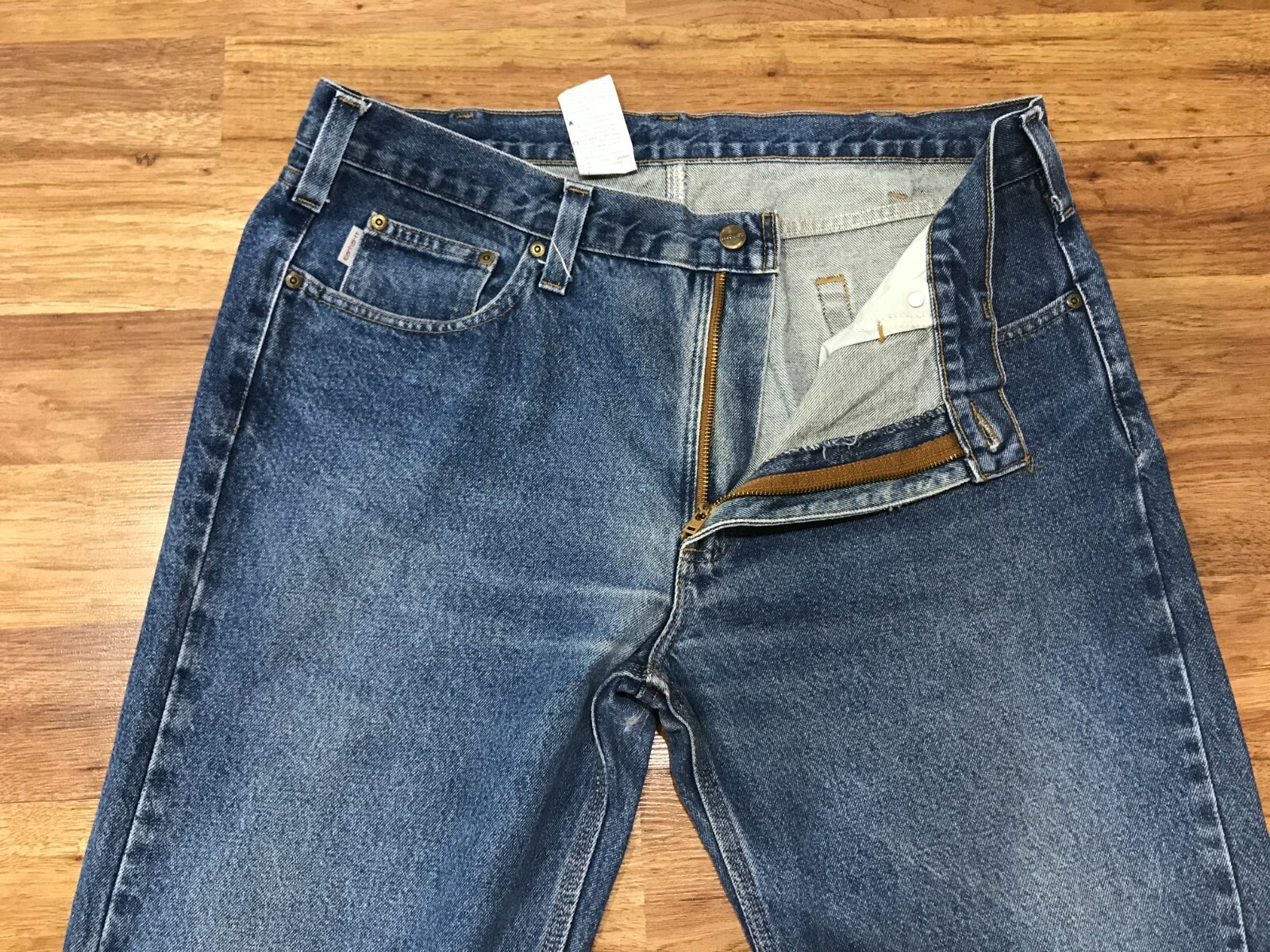 MENS 40 x 30 Carhartt B480 Denim Straight Leg Jeans… Gem