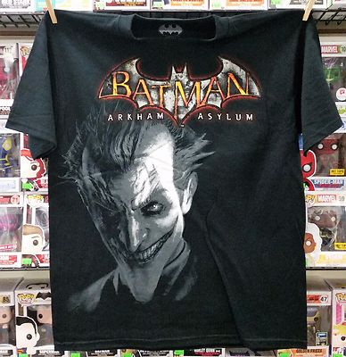 BATMAN ARKHAM ASYLUM ジョーカー Tシャツ 2XL BATMAN ARKHAM ASYLUM VIDEO GAME PROMO JOKER TEE SHIRT ADULT LARGE