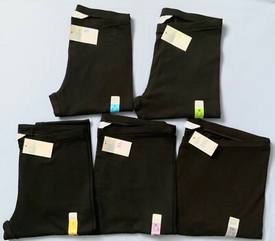 Primark Damen Frauen schwarze Leggings neu mit Etikett nachhaltige Baumwolle Größen 4-24