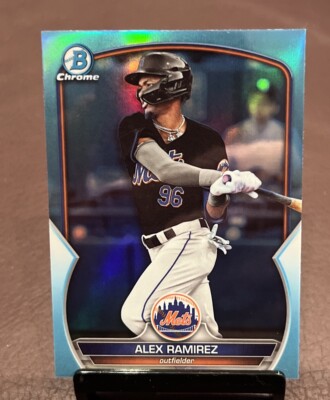 2023 Bowman Draft - ALEX RAMIREZ *Sky Blue Chrome Refractor!* Mets   