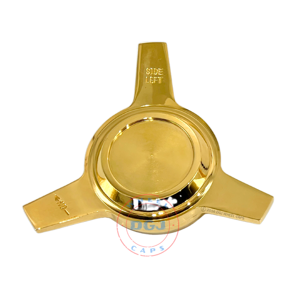 Single (Left) 3 Bar Cut Straight Gold Knock-Off Spinner for
