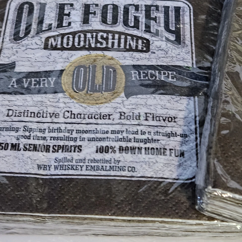 Ole Fogey 40th Birthday (2) Paper Napkins 16 Pack (2) Paper Plates 8 Pack - Image 3 of 4