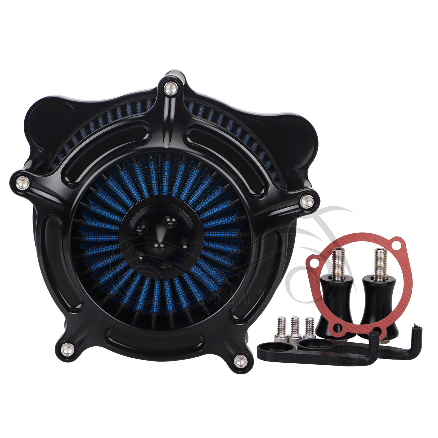 ございませ YHMTIVTU High Flow CNC Air Cleaner Intake Filter Fit For Indian