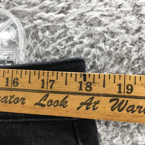 Time And True Skinny Jeans Womens 16 (actual 36x30) Black High Rise Zip Fly NEW - Picture 5 of 21