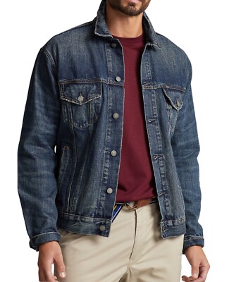 NWT Polo Ralph Lauren Big Tall Classic BLUE Denim Trucker Jean Jacket 