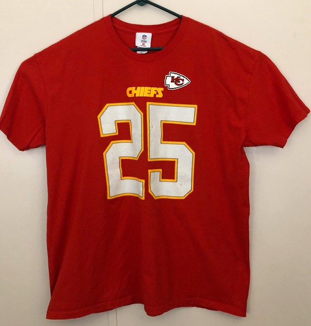 KANSAS CITY CHIEFS Jersey Tee Shirt Short Sleeve 2XL Red Charles #25 NFL Team | eBay