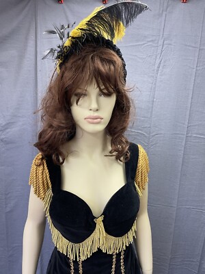 black and gold western dress Black and Gold Fringe Dress – Silhouette main image 1