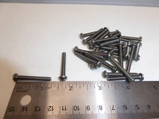 8-32 x 1-1/4 Round Head Slotted Machine Screw SS 18-8 VINTAGE USA Made DK Qty 25