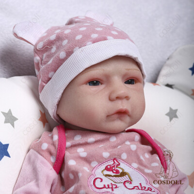 COSDOLL 18 Zoll REBORN BABYPUPPEN 3KG GANZKÖRPER SILIKON KANN WASSER TRINKEN NEU