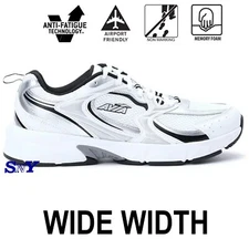 Avia Men's 5000 Performance Walking Sneakers Lightweight Breathable White Shoes