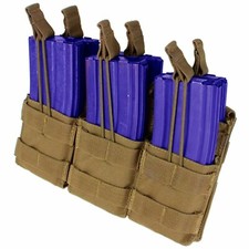 Triple Stacker Tactical .223 Or 5.56mm Magazine MOLLE Magazine Pouch COYOTE
