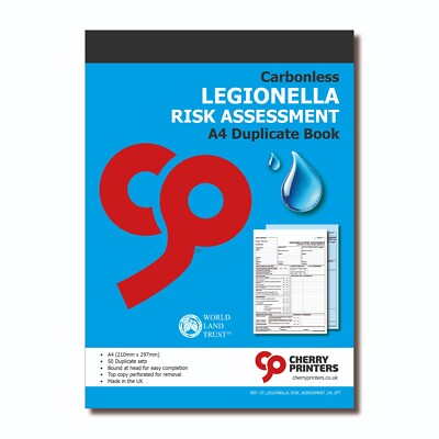 Cherry NCR Legionellen Risikobewertungsformular Duplikat 2-teiliges Buch A4 50 Sets