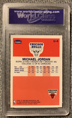 MICHAEL JORDAN 1996-97 Fleer ULTRA DECADE Excellence Rookie Card