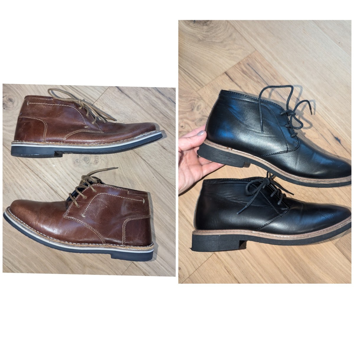 Steve Madden Big Boys B-Harkeen Chukka Boot Cognac Leather 
