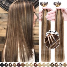 HIGHLIGHT Nano Beads Nano Ring Tip Human Hair Extensions 100 Real Remy Thick 1G