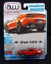 Auto World 2021 R1 Modern Muscle Red Hot 2018 CHEVY CAMARO ZL1 NEW