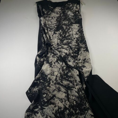 Allsaints Italian Black Floral Print Wrap Women's… - image 1