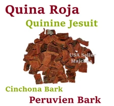 QUINA ROJA  Cinchona bark 1 lbs PERUVIEN BARK Hierbas Quinine Jesuit CUT Pieces