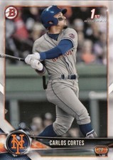 Lot of (100) 2018 Bowman Draft CARLOS CORTES 1st Rookie Card #BD-60 Mets