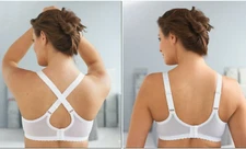 (2-Way) CONVERTIBLE Bra 36DD Dual-Strap w/FRONT & BACK ADJUSTMENT! White NEW