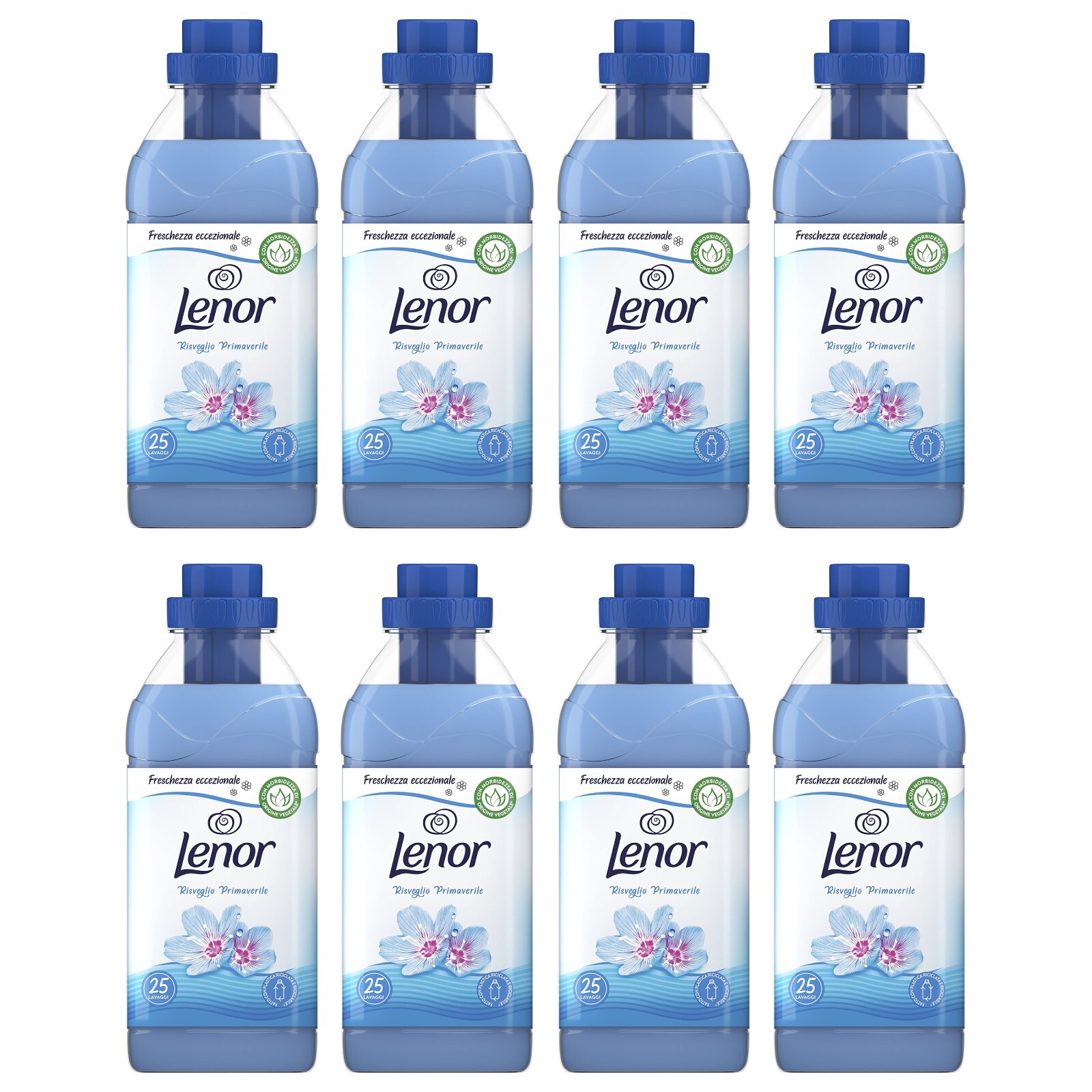 8 pz LENOR Ammorbidente concentrato Risveglio Primaverile bucato lavatrice 525ml