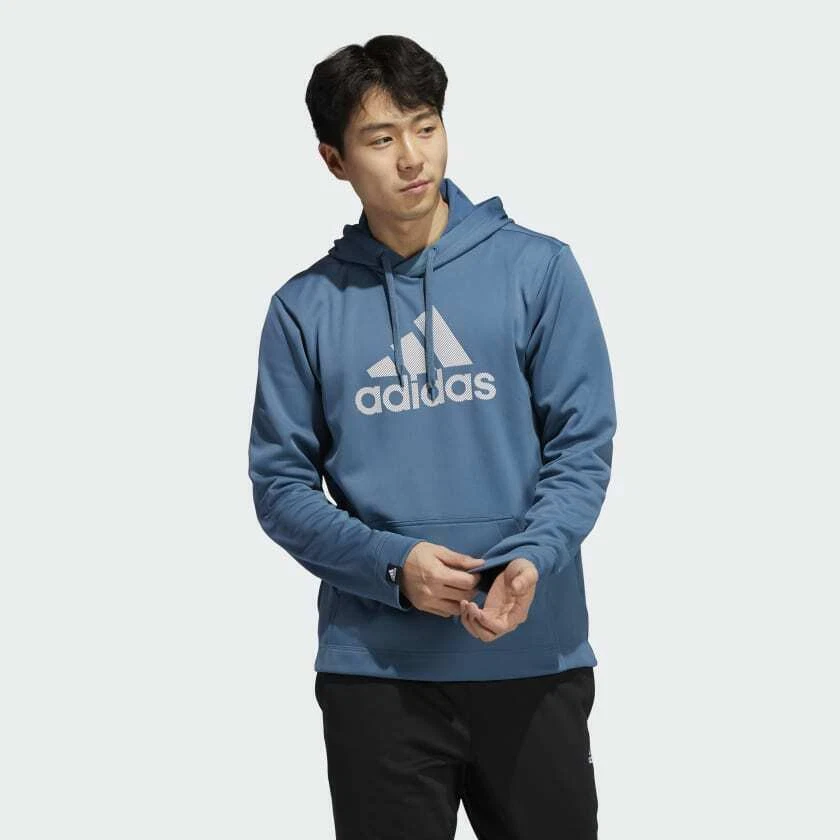 men's adidas game and go pullover fleece hoodie