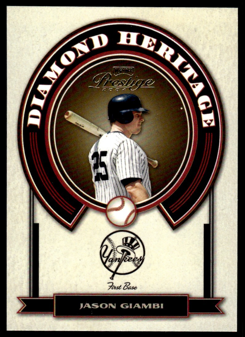 2004 Playoff Prestige Diamond Heritage Jason Giambi #DH-10 2004 Playoff Prestige Diamond Heritage Jason Giambi #DH-10