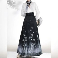 Horse Face Skirt Hanfu Original Chinese MingTraditional Dress Embroidered Skirt