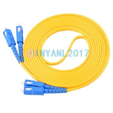 50M SC-SC UPC 9/125 Duplex Single-Mode Fiber Optic Patch Cord PVC Fiber Cable