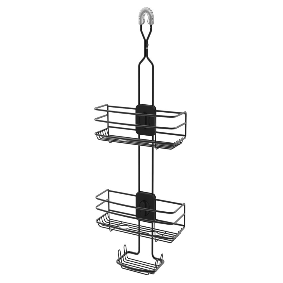 Rust-Resistant Adjustable Shower Caddy Organizer Bathroom Storage 2 ...