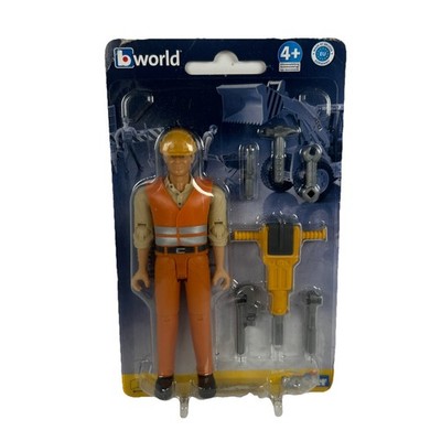 Bruder 60020 Construction Worker w/ Accessories B18