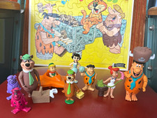 Flintstones Puzzle 1962 Cardboard, Yogi Bear, Flintstone figures. Elroy Jetson